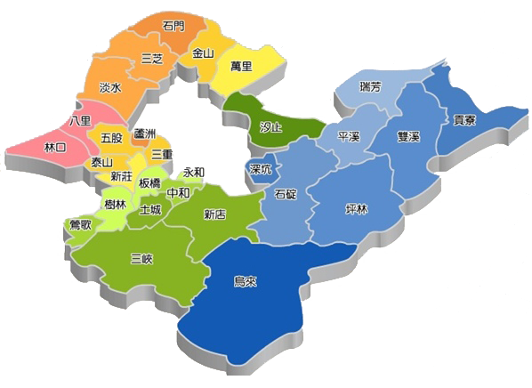 新北市行政域地